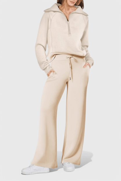 Agnes | Lockerer Pullover & weite Hose Set