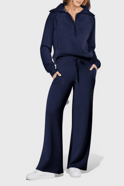 Agnes | Lockerer Pullover & weite Hose Set