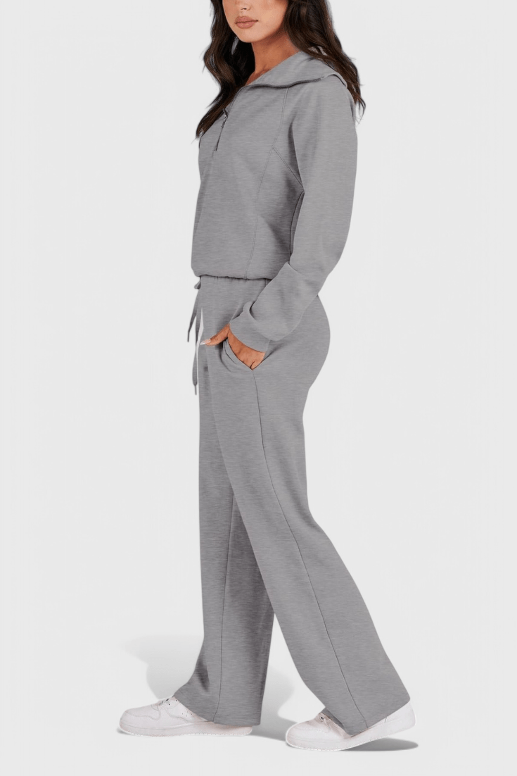 Agnes | Lockerer Pullover & weite Hose Set