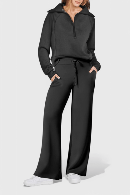 Agnes | Lockerer Pullover & weite Hose Set