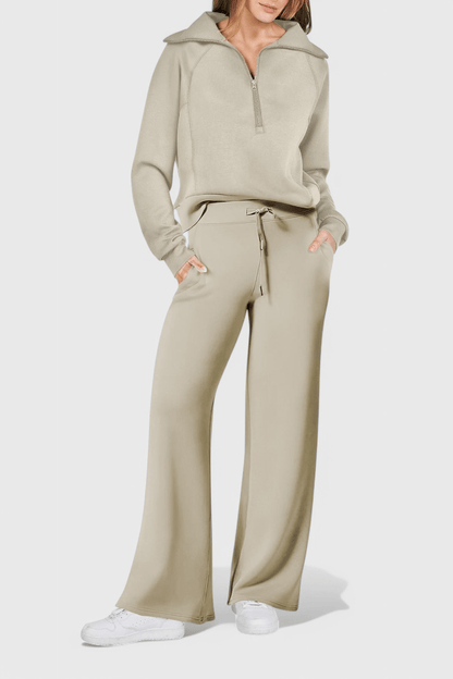 Agnes | Lockerer Pullover & weite Hose Set