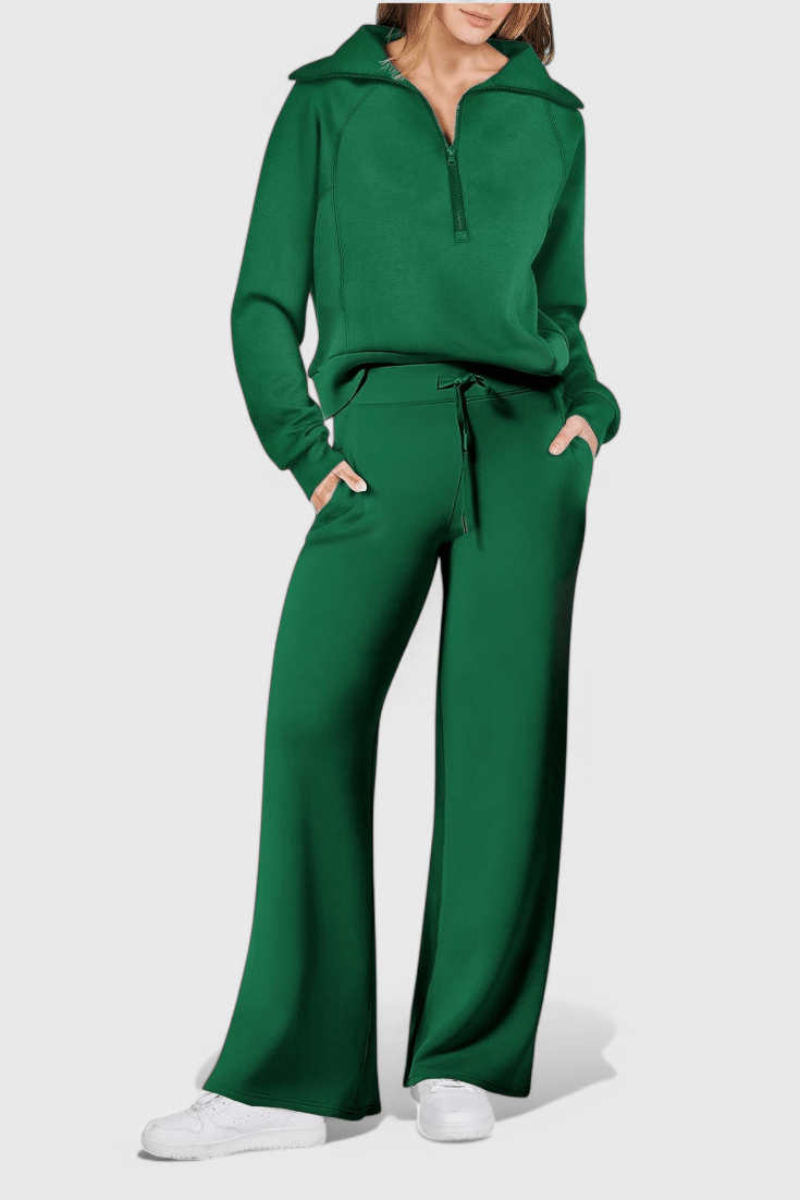 Agnes | Lockerer Pullover & weite Hose Set