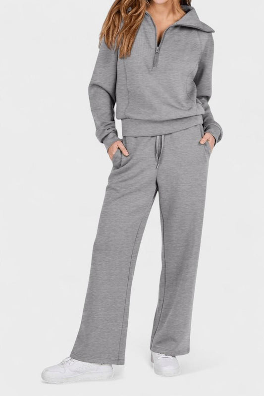 Agnes | Lockerer Pullover & weite Hose Set