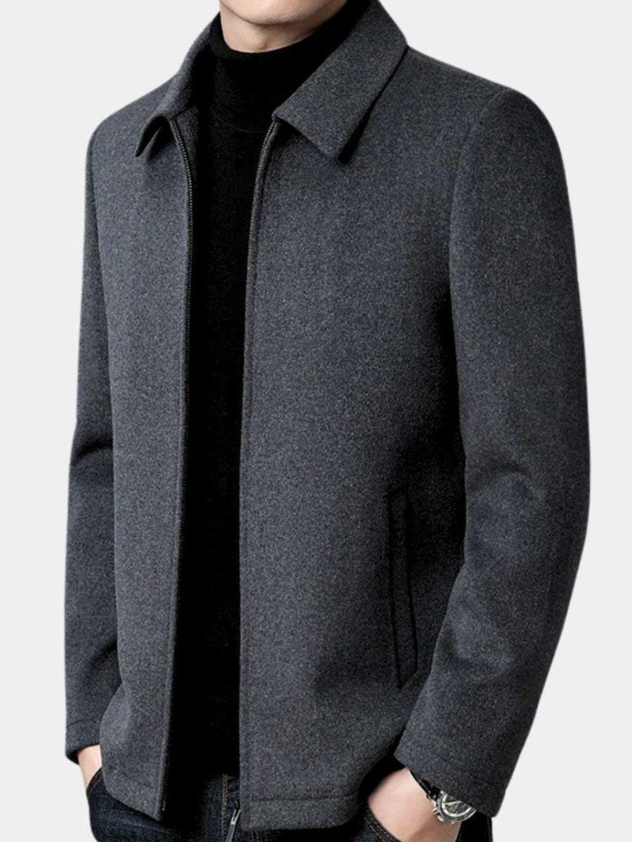 Alexander | Graue Freizeitjacke mit Reißverschluss