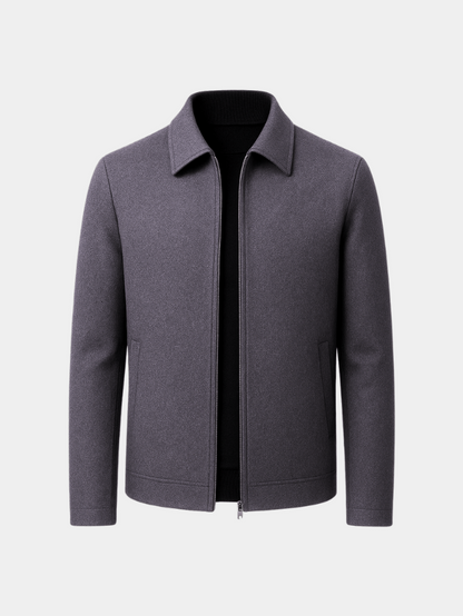 Alexander | Graue Freizeitjacke mit Reißverschluss