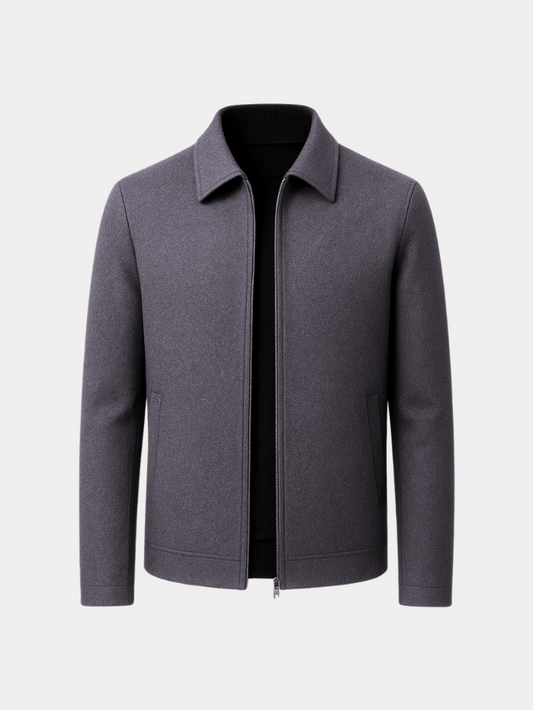 Alexander | Graue Freizeitjacke mit Reißverschluss
