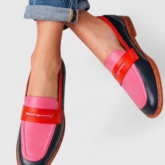 Alice | Loafer in Pink, Rot und Schwarz