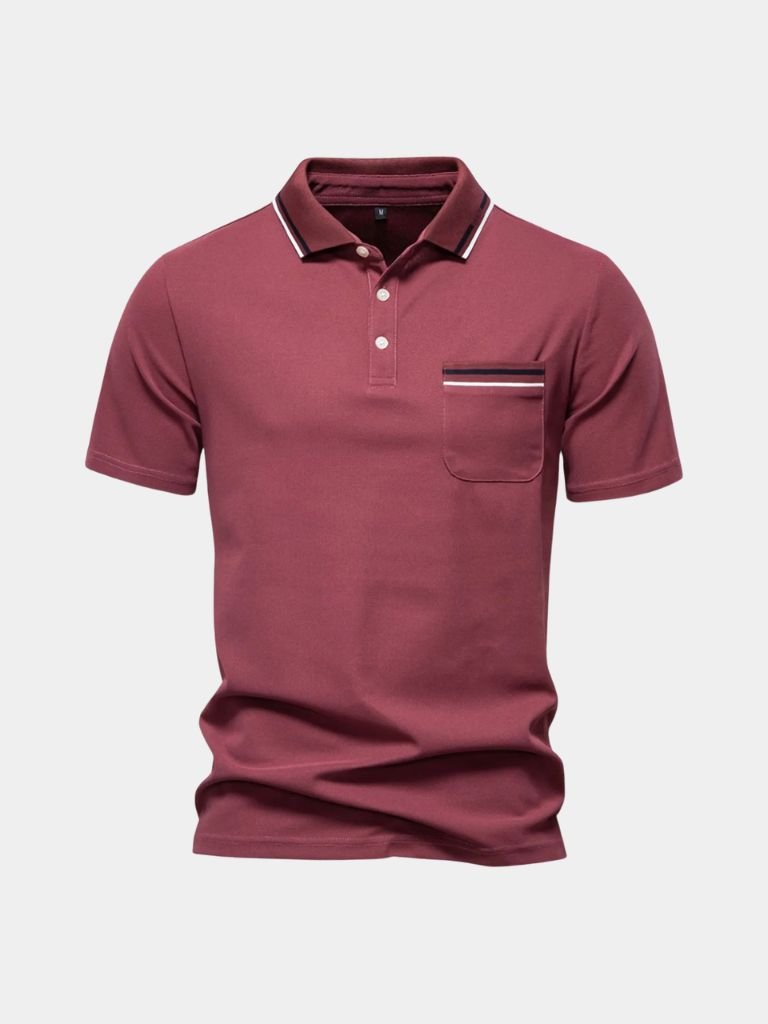 Arnold | Weißes Poloshirt mit Brusttasche