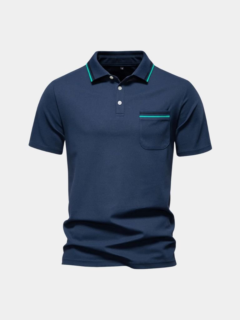 Arnold | Weißes Poloshirt mit Brusttasche