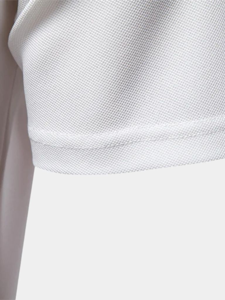 Arnold | Weißes Poloshirt mit Brusttasche