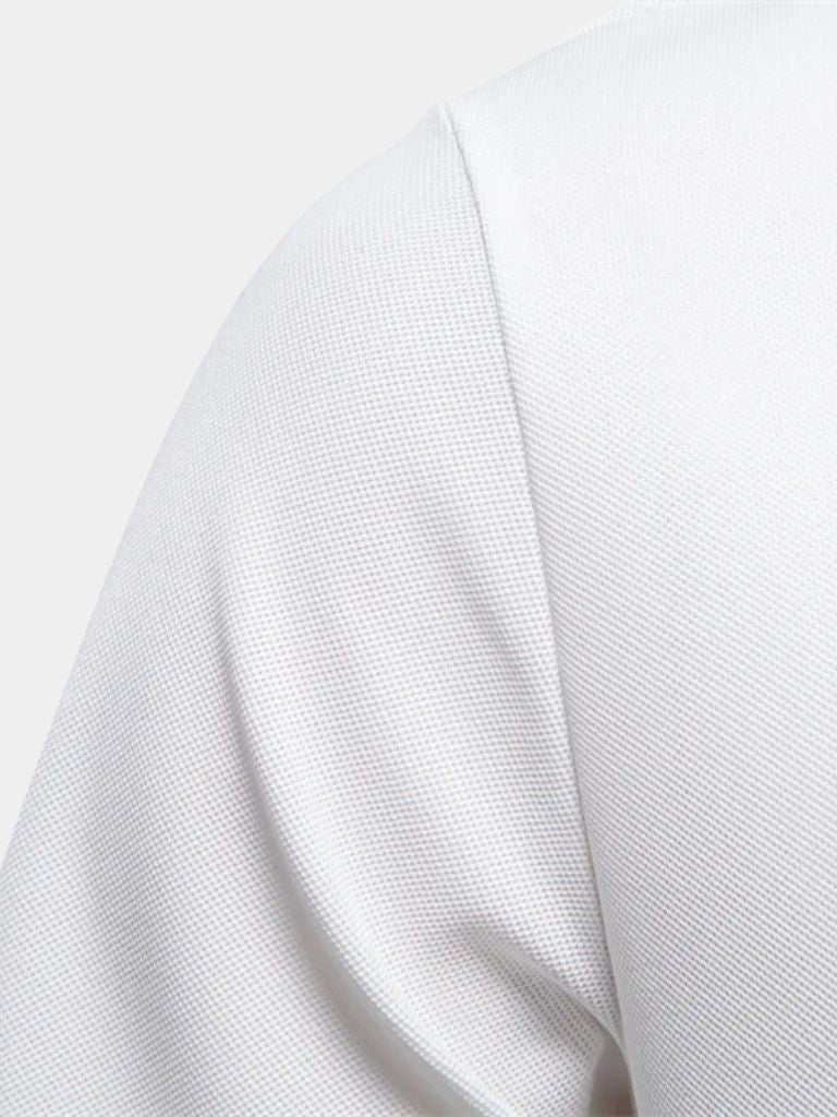 Arnold | Weißes Poloshirt mit Brusttasche