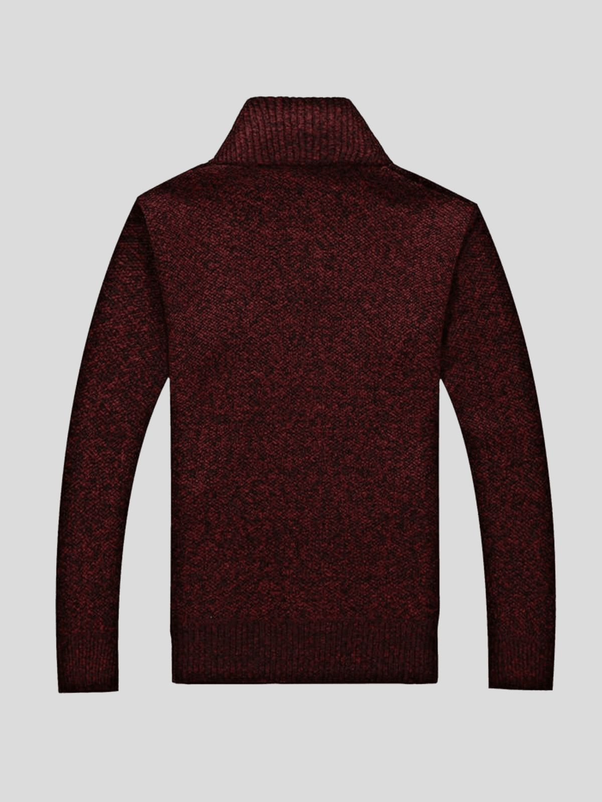 Alfons | Cremefarbene Strickjacke mit Reißverschluss