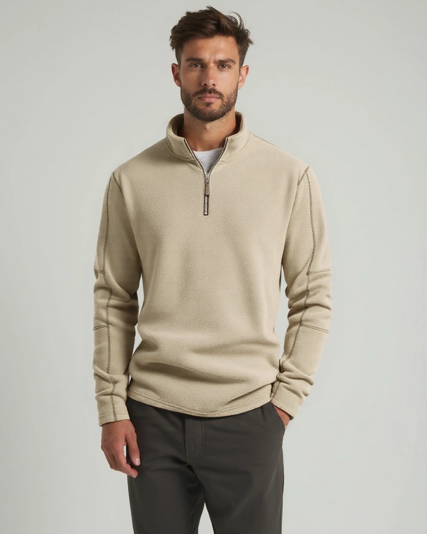 Albert | Beiger Troyer-Pullover
