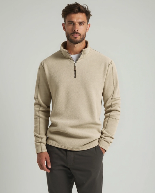 Albert | Beiger Troyer-Pullover