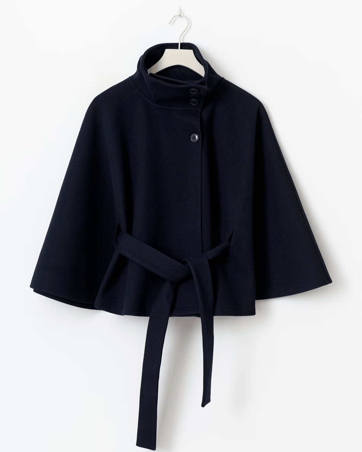 Amelia | Camelfarbener Cape-Mantel mit Gürtel