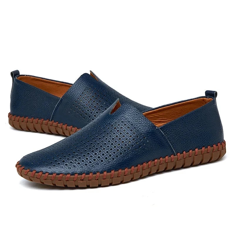 Adrian | Perforierte Loafer in Lederoptik