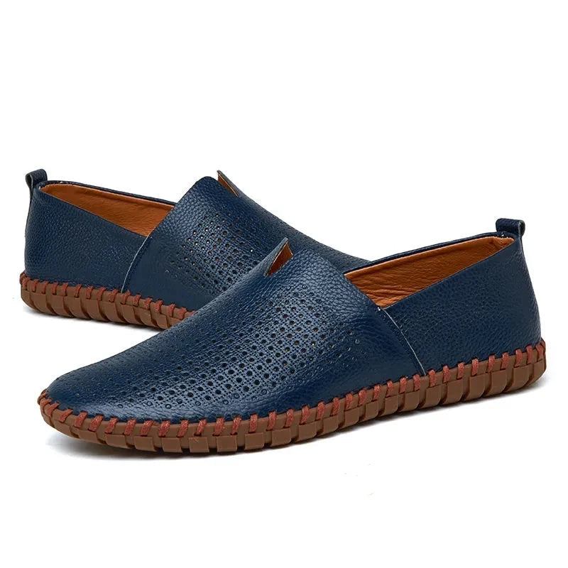 Adrian | Perforierte Loafer in Lederoptik
