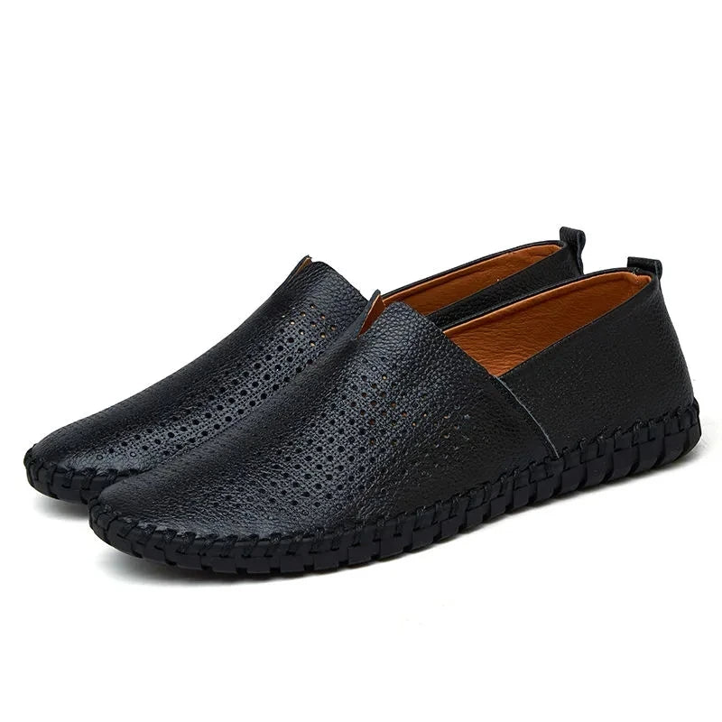 Adrian | Perforierte Loafer in Lederoptik