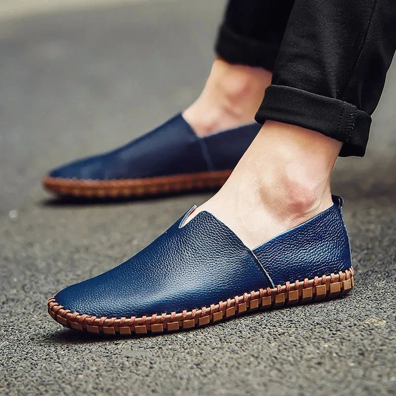 Adrian | Perforierte Loafer in Lederoptik