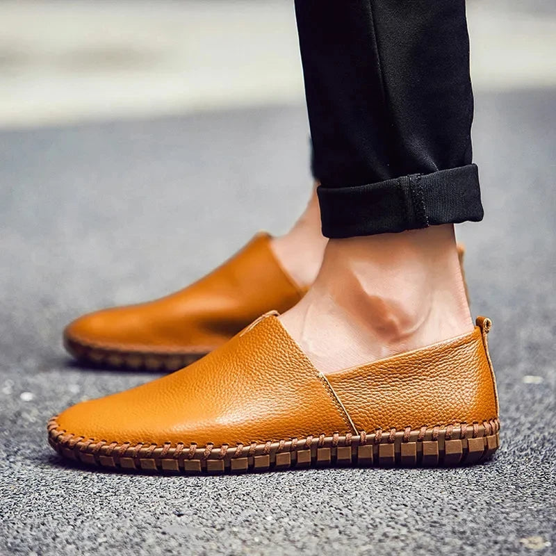 Adrian | Perforierte Loafer in Lederoptik