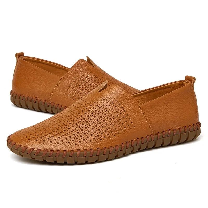 Adrian | Perforierte Loafer in Lederoptik