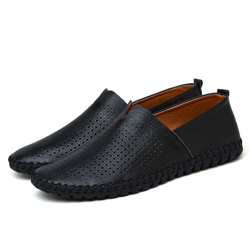 Adrian | Perforierte Loafer in Lederoptik