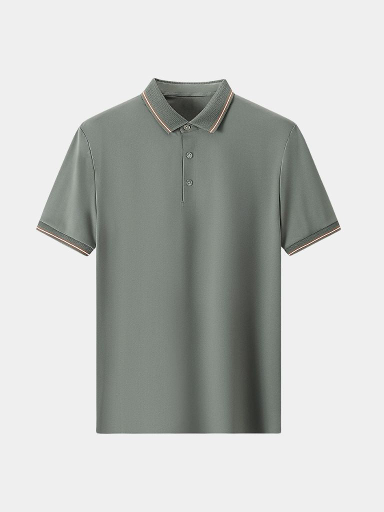 Armin | Dunkelblaues Poloshirt mit Kontrastdetails