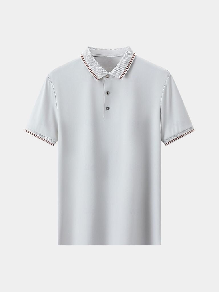 Armin | Dunkelblaues Poloshirt mit Kontrastdetails