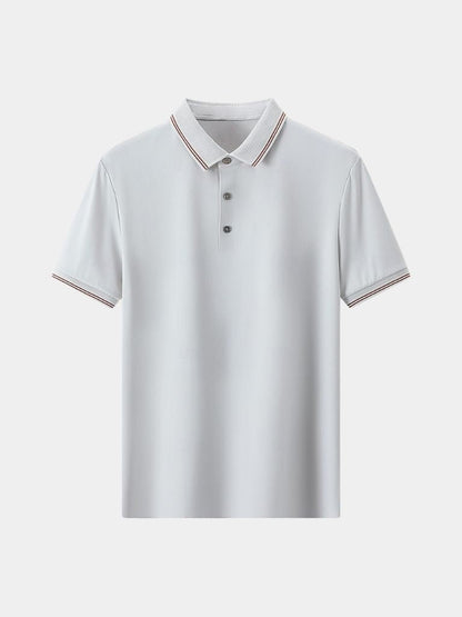 Armin | Dunkelblaues Poloshirt mit Kontrastdetails