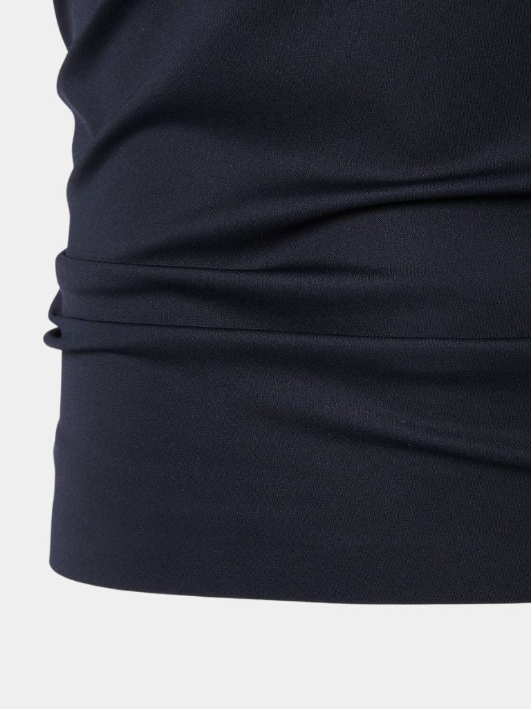 Armin | Dunkelblaues Poloshirt mit Kontrastdetails