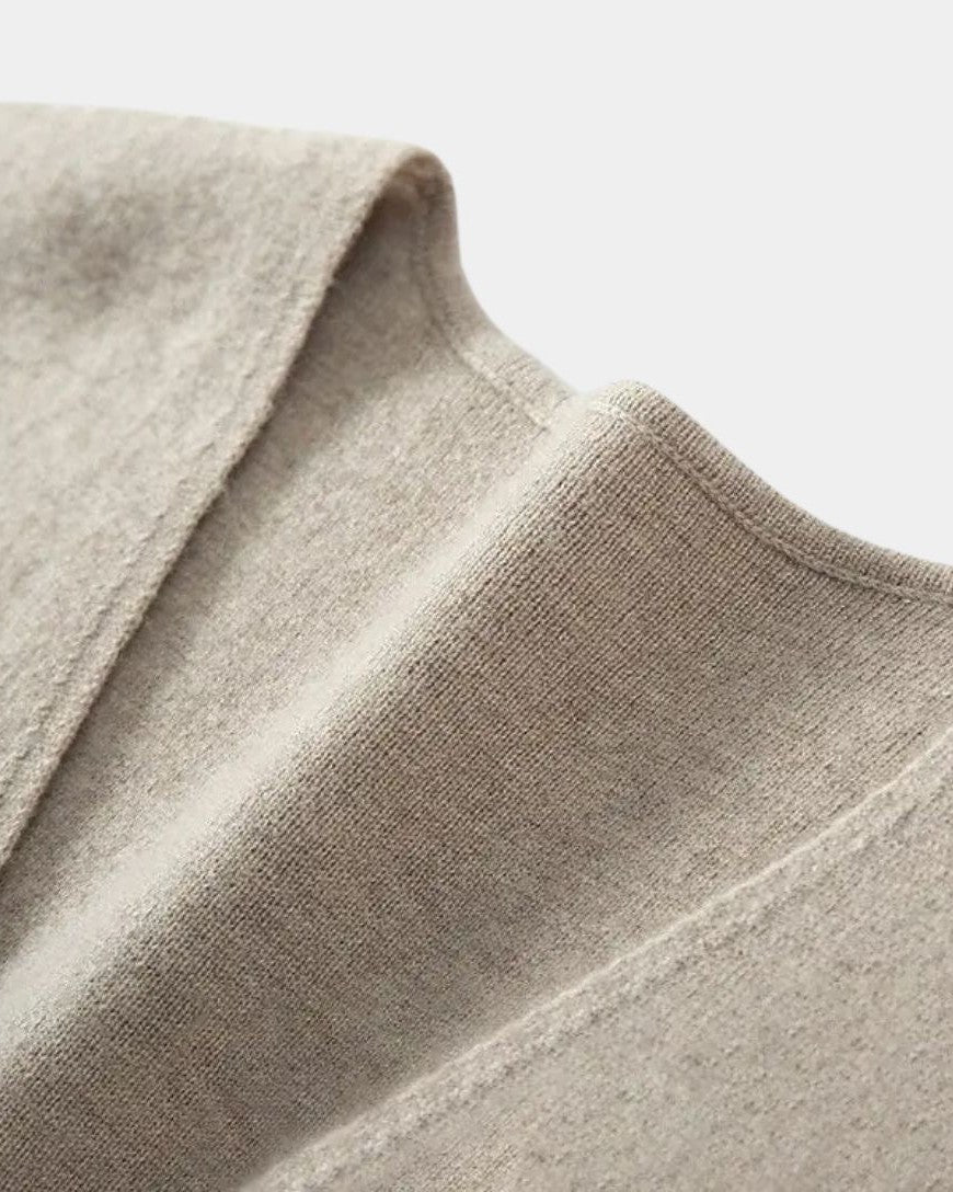 Anselm | Dunkelblaue Strickweste mit Knöpfen