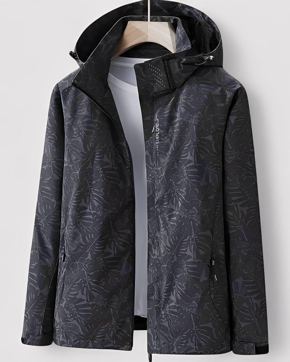Annette | Wasserabweisende Kapuzenjacke mit Blumenmuster