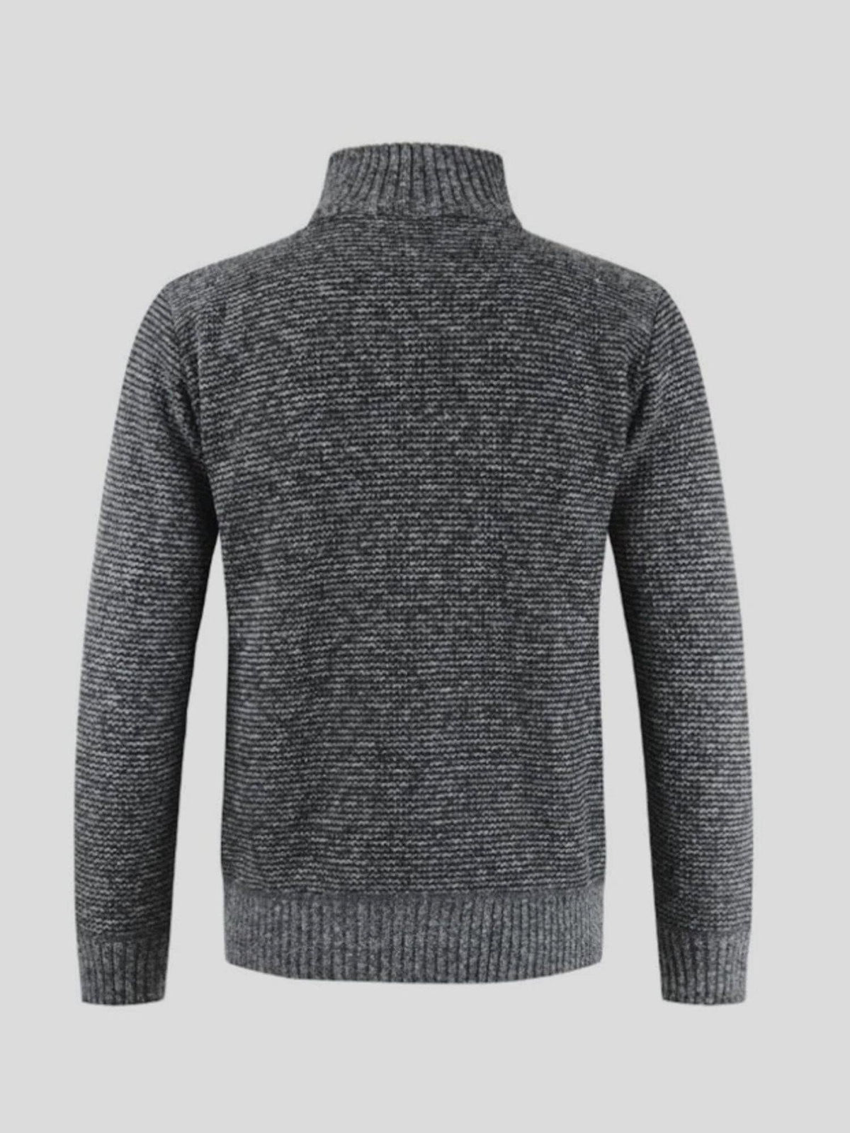 Arno | Anthrazitfarbene Strick-Steppjacke
