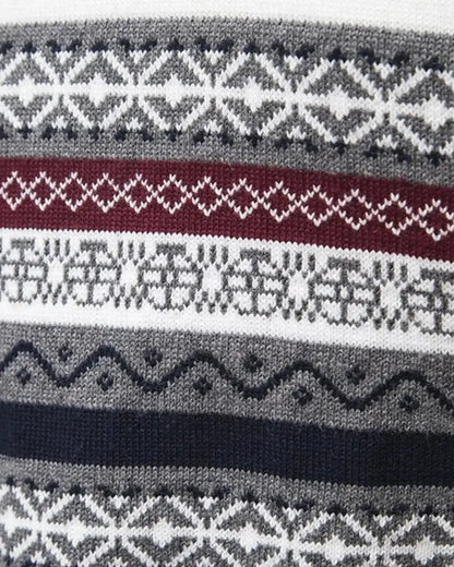 Arno | Gemusterter Troyer-Pullover