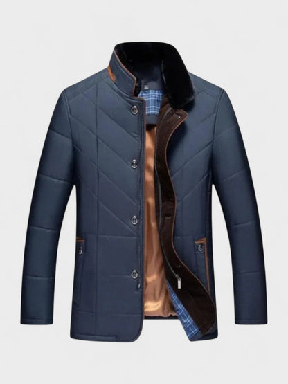 Ambros | Dunkelblaue Steppjacke