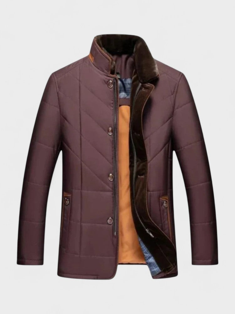 Ambros | Dunkelblaue Steppjacke