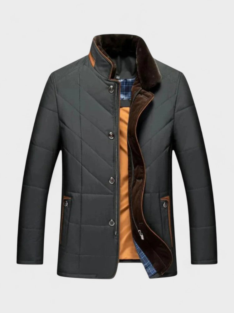 Ambros | Dunkelblaue Steppjacke
