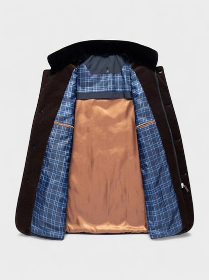 Ambros | Dunkelblaue Steppjacke