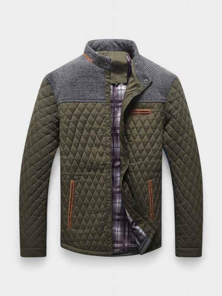 Ansgar | Anthrazitfarbene Steppjacke