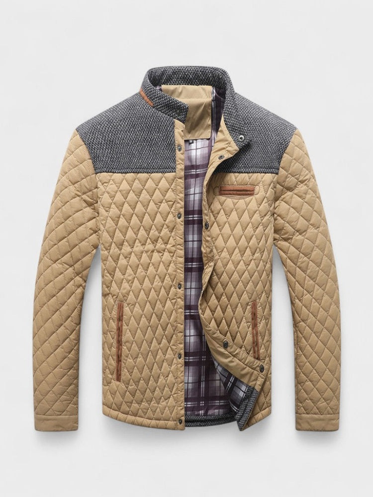 Ansgar | Anthrazitfarbene Steppjacke