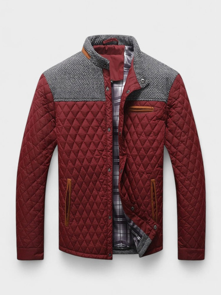 Ansgar | Anthrazitfarbene Steppjacke