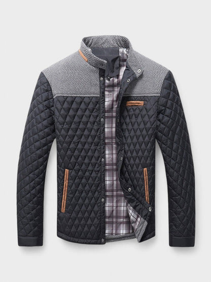 Ansgar | Anthrazitfarbene Steppjacke