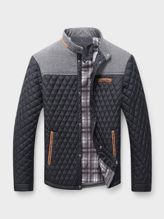 Ansgar | Anthrazitfarbene Steppjacke