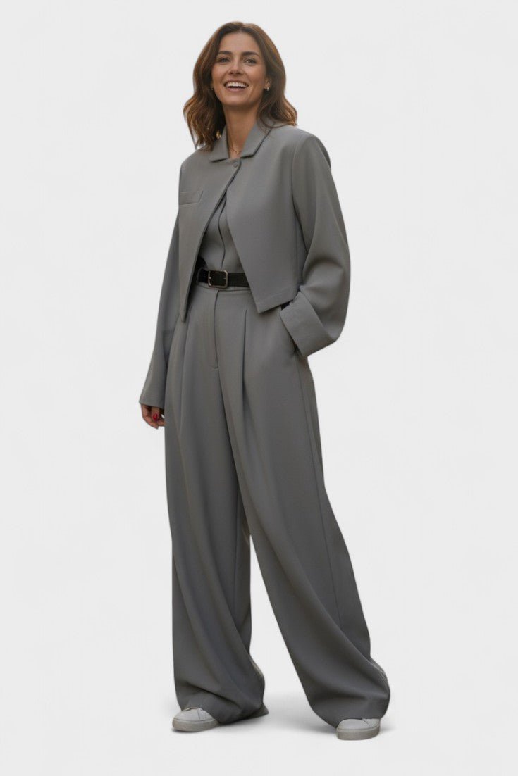 Anthea | Dreiteiliges Blazer-, Bustier- & Hosen-Set