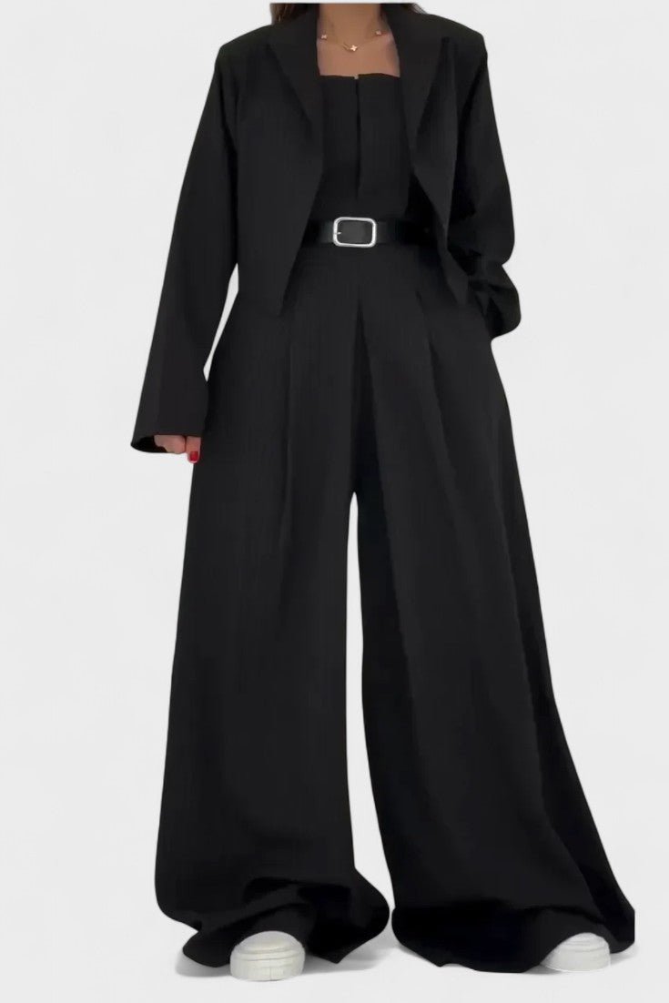 Anthea | Dreiteiliges Blazer-, Bustier- & Hosen-Set