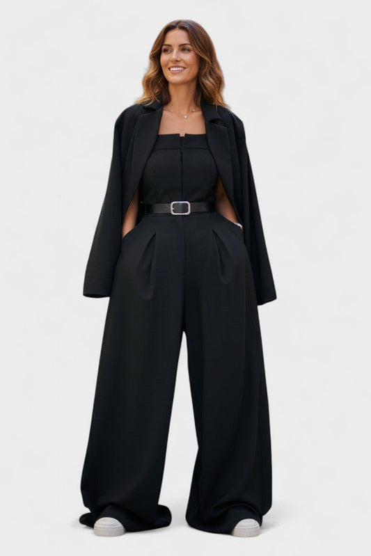 Anthea | Dreiteiliges Blazer-, Bustier- & Hosen-Set