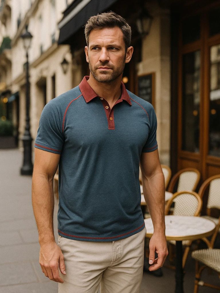 Alfred | Poloshirt mit Kontrastdetails