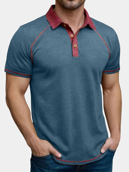 Alfred | Poloshirt mit Kontrastdetails