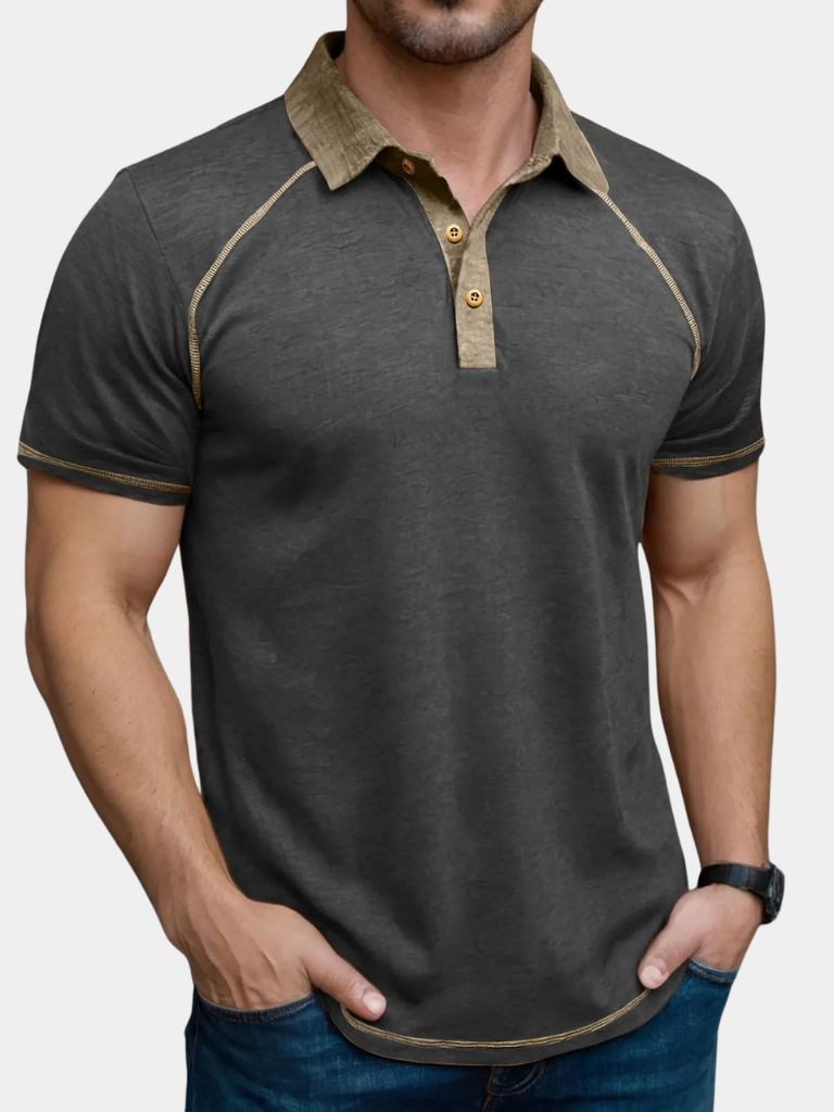 Alfred | Poloshirt mit Kontrastdetails