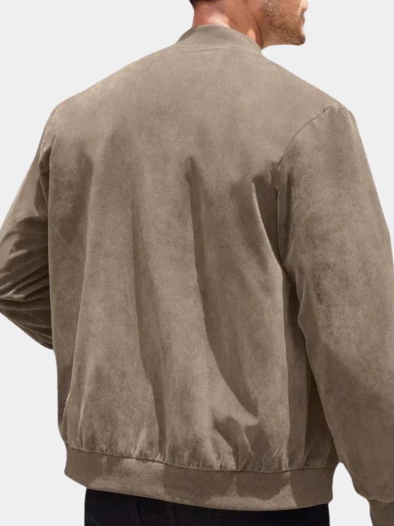 Anselm-Maria | Taupefarbene Bomberjacke